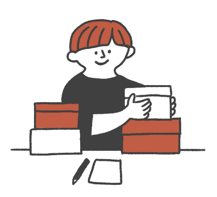 内職作業：イラスト