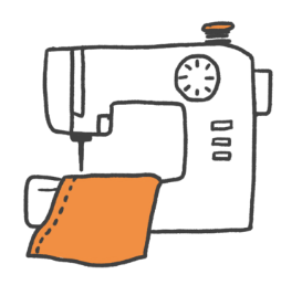 縫製作業:イラスト